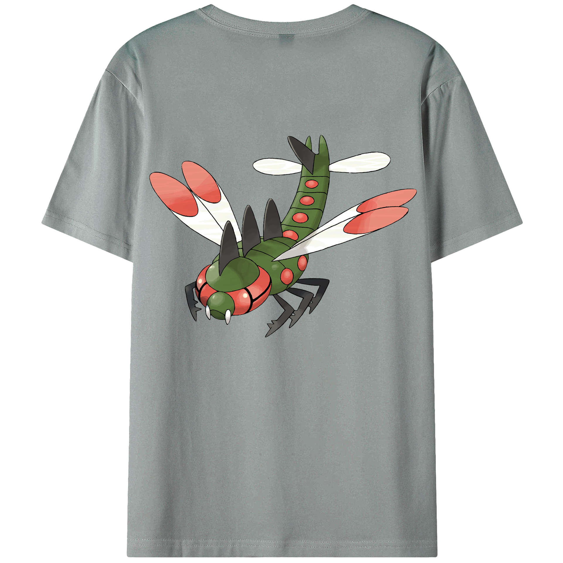 （画像用） ポケットモンスター Pokémon 綿100％ メンズ半袖Tシャツ（バックプリント） 通気性